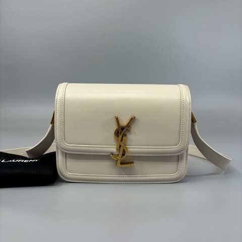 YSL 聖羅蘭 白金豆腐包小號斜挎包 尺寸18*14