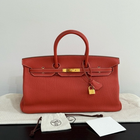 Hermes Birkin 35 Salmon Pink  Fjord Leather with Gold Hardware