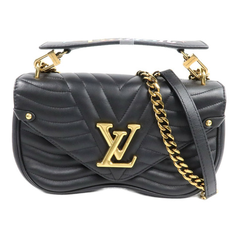 LOUIS VUITTON 牛皮皮革New Wave Chain MM肩背袋