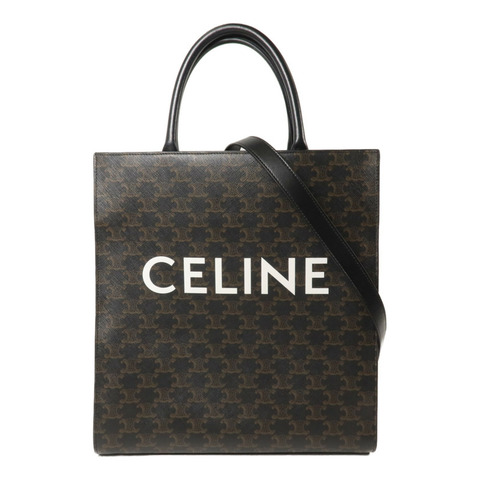 CELINE 塗層帆布Vertical Cabas Medium手挽肩背兩用袋