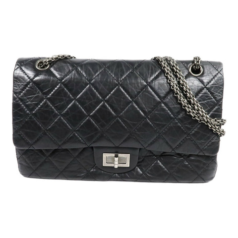CHANEL 牛皮皮革Chanel 2.55 Large鏈帶肩背袋