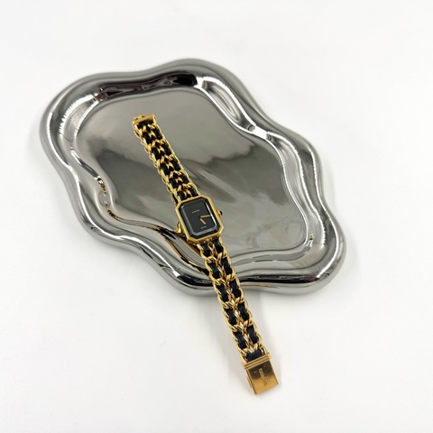 Chanel金色皮穿鏈premeire首映錶M號