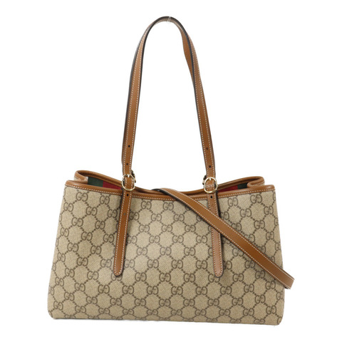 GUCCI 塗層帆布GG Emblem Medium Tote bag手挽肩背兩用袋