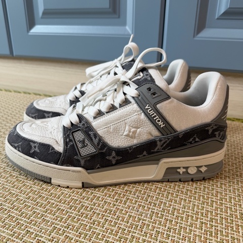 LV路易威登 Trainer 新款灰白牛仔板鞋 7碼/41碼