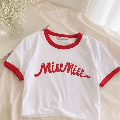 Miu Miu 紅白T