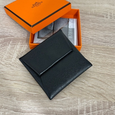 Hermès Bastia 黑銀零錢包