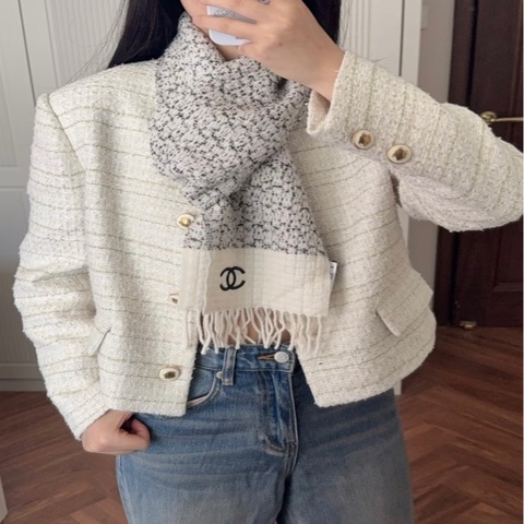 Chanel 26b 超美輕薄款圍巾