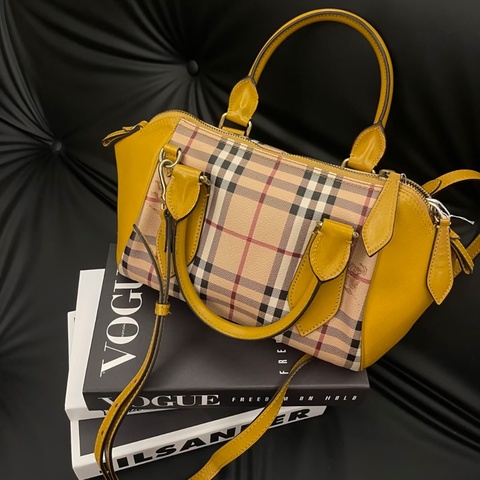 【經典戰馬logo💛小眾撿漏款✨】Burberry經典戰馬格紋 單肩｜斜背｜手提包