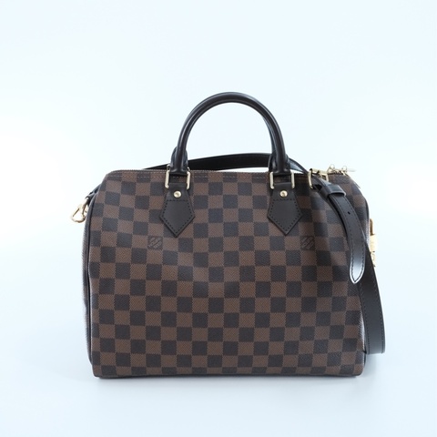 LOUIS VUITTON Speedy 30 手提波士頓包 棕棋盤格 N41183 棋盤 SPEEDY 30 背帶款 鎖組