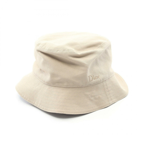 Dior Oblique 雙面波波帽 393C906A4511C18160 棉 米色 棕色 全新 #58