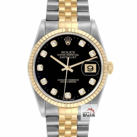 【大眾名錶】ROLEX 勞力士16233 Datejust 蠔式日誌 全配件 原廠新包台黑色十鑽面盤 大眾名錶B1508