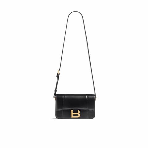 Balenciaga 女士 Hourglass 小號翻蓋包均碼碼18.7cm*7cm*14cm
