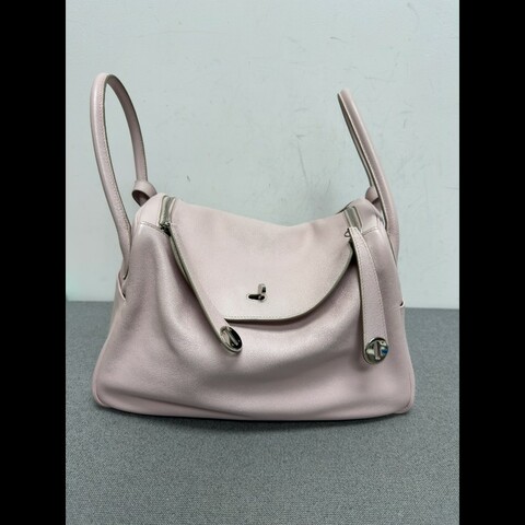 Hermes lindy34櫻花粉EV皮 框刻