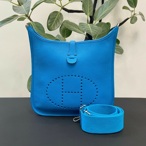 Hermes Evelyne伊芙琳29 電光藍Y刻 Clemence皮