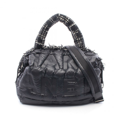 CHANEL Doudoune Coco Neige 單肩手提包 A91937 尼龍布料皮革 CC