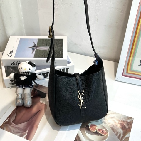 YSL 聖羅蘭 黑色mini hobo水桶 24s 底長16