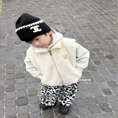 全新✨Chanel✨2026年秋冬新款 AA9203 黑白羊絨冷帽針織帽毛線帽