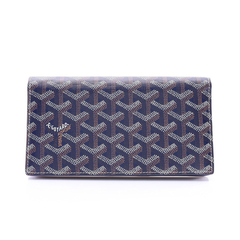 GOYARD 高雅德 Richelieu 釦式長夾 藍色 Goyardine 帆布 RICHE2PMLTY
