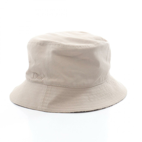 Dior Oblique 男士棉質帽子 393C906A4511C18158 米色棕色 全新