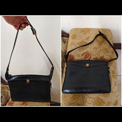 Givenchy 1980年代 正版 絕版古董包 內隔層多 老錢風 狀況良好 有倉庫折舊  肩背包 請看商品敘述