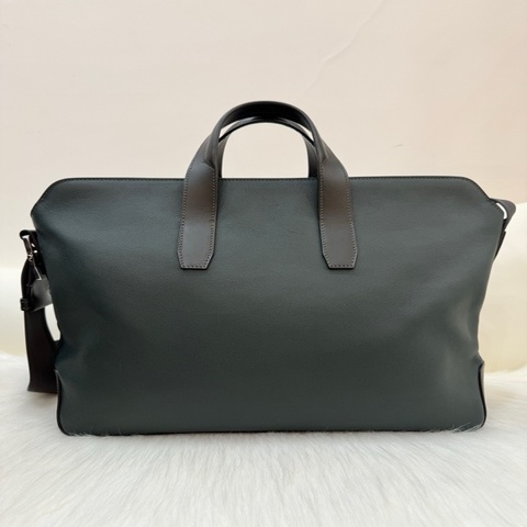 愛馬仕 Hermes C刻 Citynews Briefcase 公文包 Togo皮 銀扣 墨綠色 Togo C 刻尺寸:38×28×8