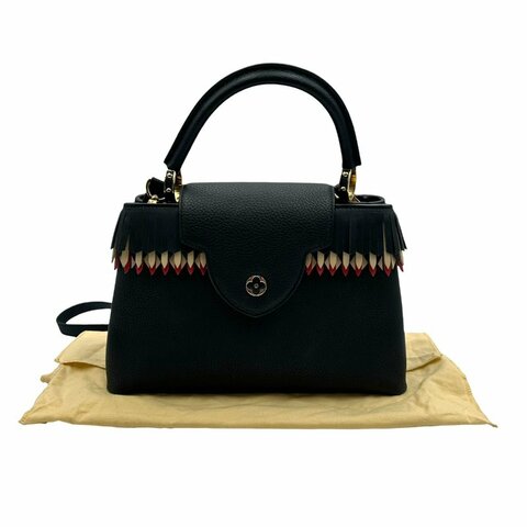【美收精品】Louis Vuitton 黑色 Capucines BB 手袋  C-829【隔月月中將轉賣至日本 上架期限30天】