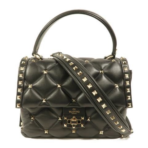 Valentino 羊皮皮革Candystud手挽肩背兩用袋