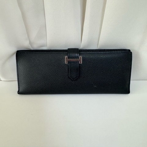 HERMES 愛馬仕 Bearn 長款錢包 box皮 H扣Logo