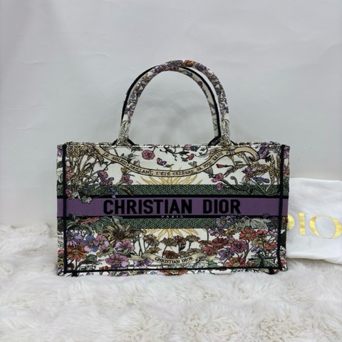 Dior迪奧 24新款繁花刺繡tote包中號 24年編碼
