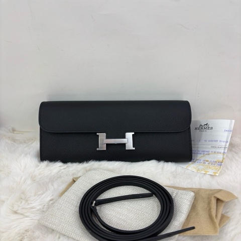 Hermes 愛馬仕 constance togo 康康to go 黑銀 Epsom皮 W 全新有購證