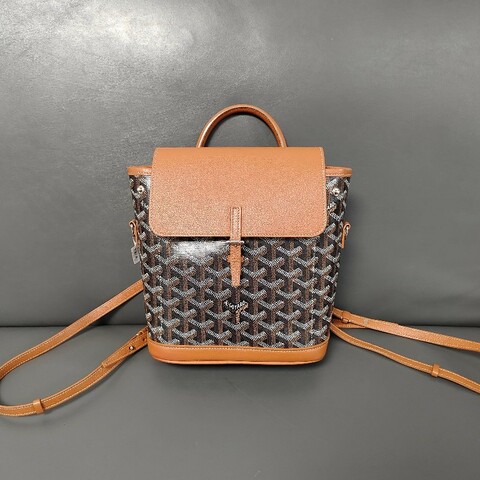 goyard 戈雅 棕色 雙肩包 mini