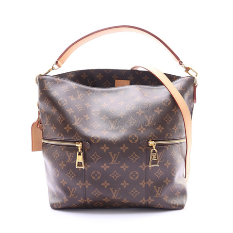LOUIS VUITTON LV 路易威登 Melie 兩用包 棕色 原花帆布 無鑰匙 M41544