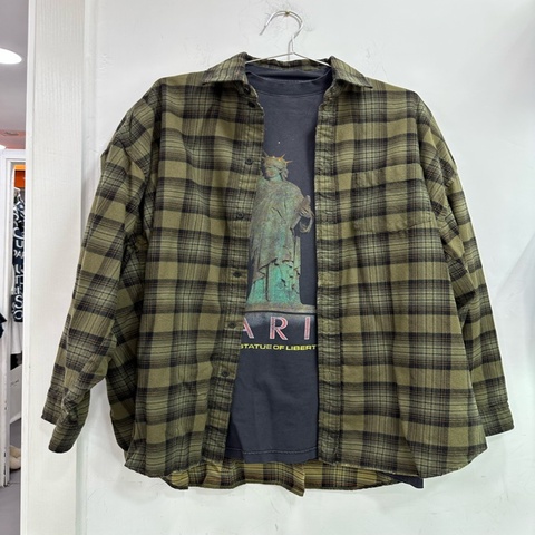 Balenciaga/巴黎世家 做舊Logo真兩件襯衫外套 L碼