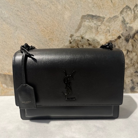 YSL黑色黑鏈sunset 日落包