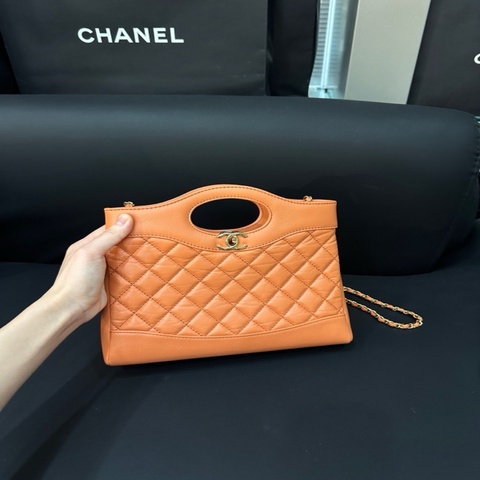 chanel香奈兒 31bag mini 橘色