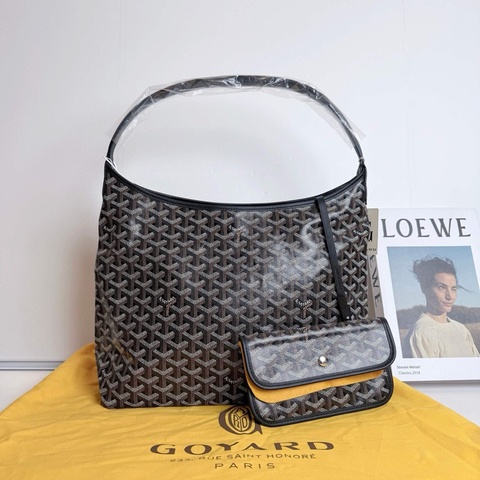 Goyard戈雅 hobo包 黑色老花 腋下tote款 尺寸：27x15x42  附件：子袋 塵袋