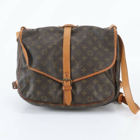 路易威登 Monogram Saumur 35 M42254 男士真皮肩斜背包