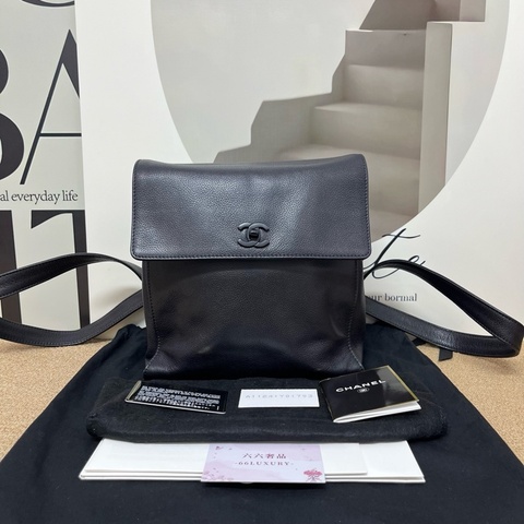 Chanel • 經典So Black牛皮後背包 全黑 🈶塵袋、保卡
