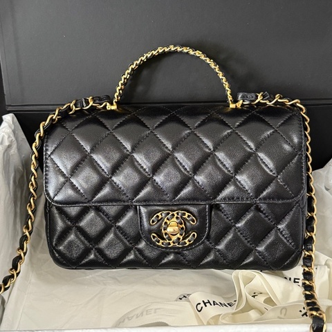 Chanel 香奈兒手柄大mini 23年晶片款