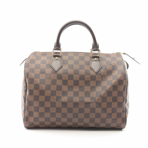 路易威登 Speedy 30 Damier Ebene 手提包，塗層帆布皮革，女士，棕色，N41531