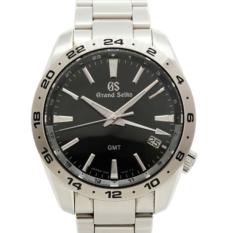 精工 Grand Sport 系列 GMT SBGN027 9F86-0AK0 黑色錶盤男士腕錶