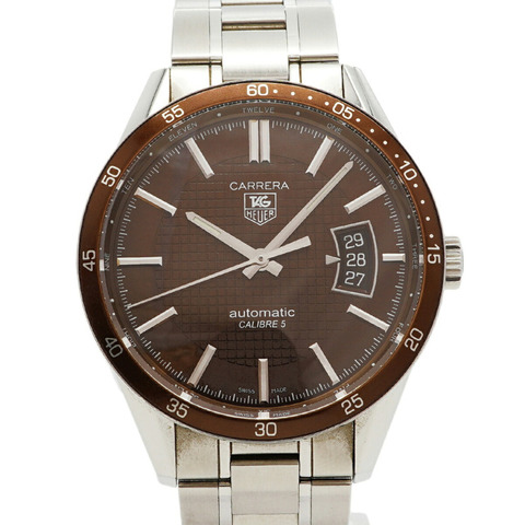 TAG Heuer 豪雅卡萊拉 Calibre 5 WV211N 棕色錶盤男士腕錶