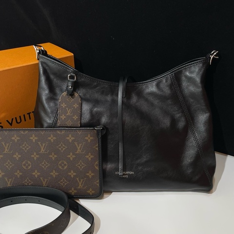 LV/路易威登 中號黑武士carryall單肩包斜挎包 芯片款