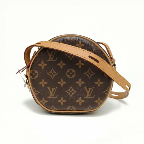 LOUIS VUITTON BOITECHAPEAUSOUPLE軟圓餅小號老花PVC晶片肩背包