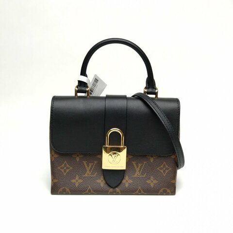 LOUIS VUITTON LockyBB鎖頭包黑色PVC金扣2019肩背包