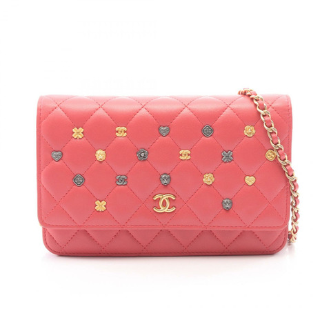 香奈兒 Matelasse Icon Charm Chain 錢包單肩斜背包 A33814 皮革