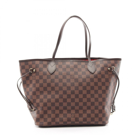 路易威登 Neverfull MM 肩背手提包 N51105 Damier 帆布 Ebene 二手 LV