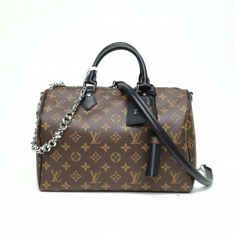 LOUIS VUITTON SpSoft30老花PVC晶片肩背包