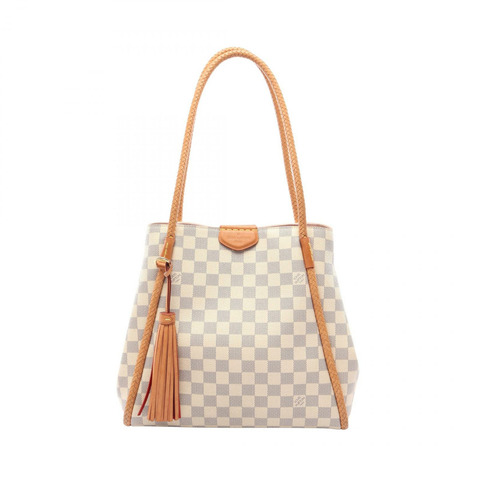 Propriano 單肩手提包 N44027 Damier Azur 帆布 白色 二手