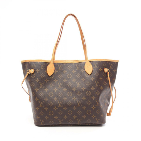 路易威登 Neverfull MM 手提單肩包 M40156 Monogram 皮革 棕色 二手